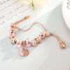 Fashion Love Geometric Rose Gold Bracelet™ – Stylish Women’s Jewelry with Modern Elegance