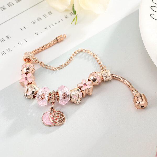 Fashion Love Geometric Rose Gold Bracelet™ – Stylish Women’s Jewelry with Modern Elegance