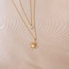 09a190fb-d574-419a-8ad5-8fa8aa2ee8f5.jpg Starburst Layered Necklace by Caitlyn Minimalist • Diamond Star Necklace, Celestial Jewelry • Minimalist Style • Gift for Women
