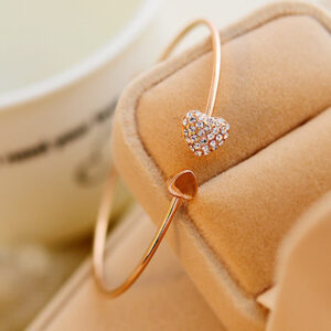 1919090072_873398036.400x400.jpg Full Heart Diamante Heart ShapeBracelet