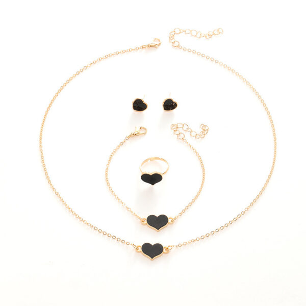 5028dc18-2d39-4008-918f-9a5000ed7739.jpg Simple Love Jewelry Women's Fashion Necklace Suit Heart Jewelry Set Gift For Her Fashion Party Jewelry