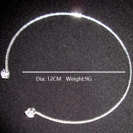 a00651cf-c85a-413b-960a-e9a53cb35d1a.jpg Fashion Jewelry Rhinestone Heart Collar Choker Necklace For Women Silver Color Simple Open Collar Necklace Torques Jewelry Accessories