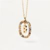 b9b5f5bb-8602-4b3c-abc8-b2a1878d3657.jpg Colored Rhinestone Necklace 26 Alphabet Necklace 18K Fashion Jewelry