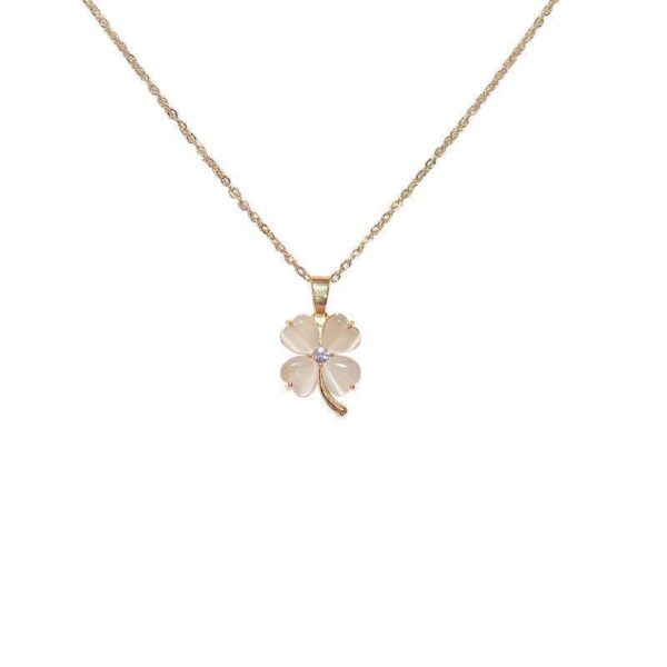 Gold Plated Enamel Sakura Flower Necklace, Flower Necklace, Gold Sakura Flower Necklace, Christmas Gift, Gift for her, Everyday Necklace