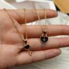 c7baa9c5-51cd-477a-bb0e-4f87380bdfbd.jpg A Pair Of Lovers Necklace Small Key Lock Love Pendant