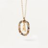 ce397380-9c99-48f8-a3ae-615e2917c37c.jpg Colored Rhinestone Necklace 26 Alphabet Necklace 18K Fashion Jewelry