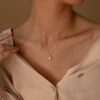 f96e89c3-ca7d-4a42-8581-4826707c2acb.jpg Starburst Layered Necklace by Caitlyn Minimalist • Diamond Star Necklace, Celestial Jewelry • Minimalist Style • Gift for Women